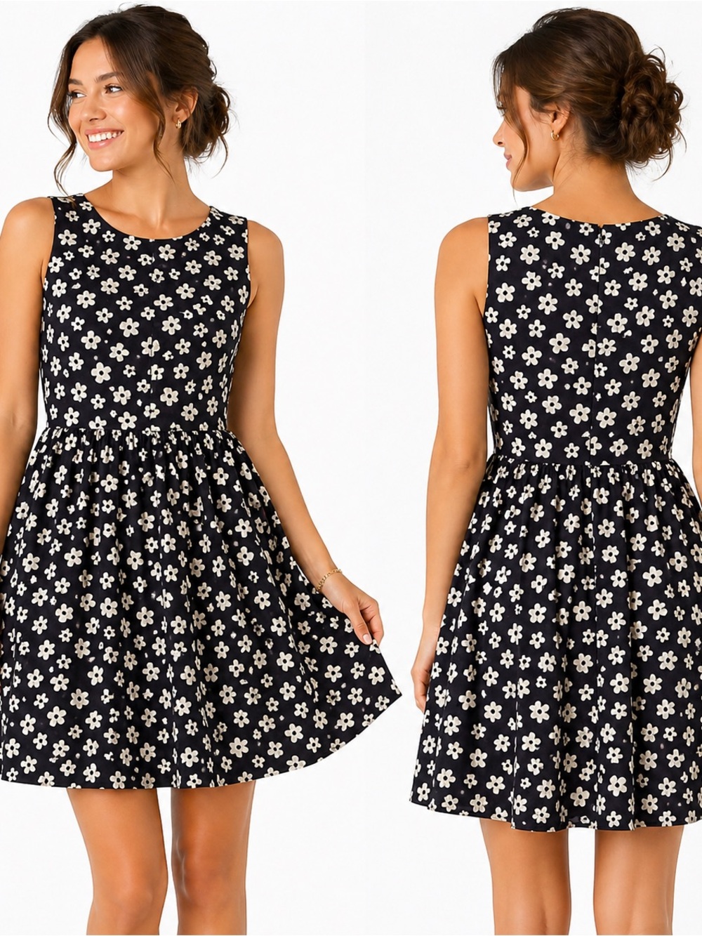 NWT TULIP B SIZE MEDIUM SLEEVELESS DRESS. - Picture 3 of 7
